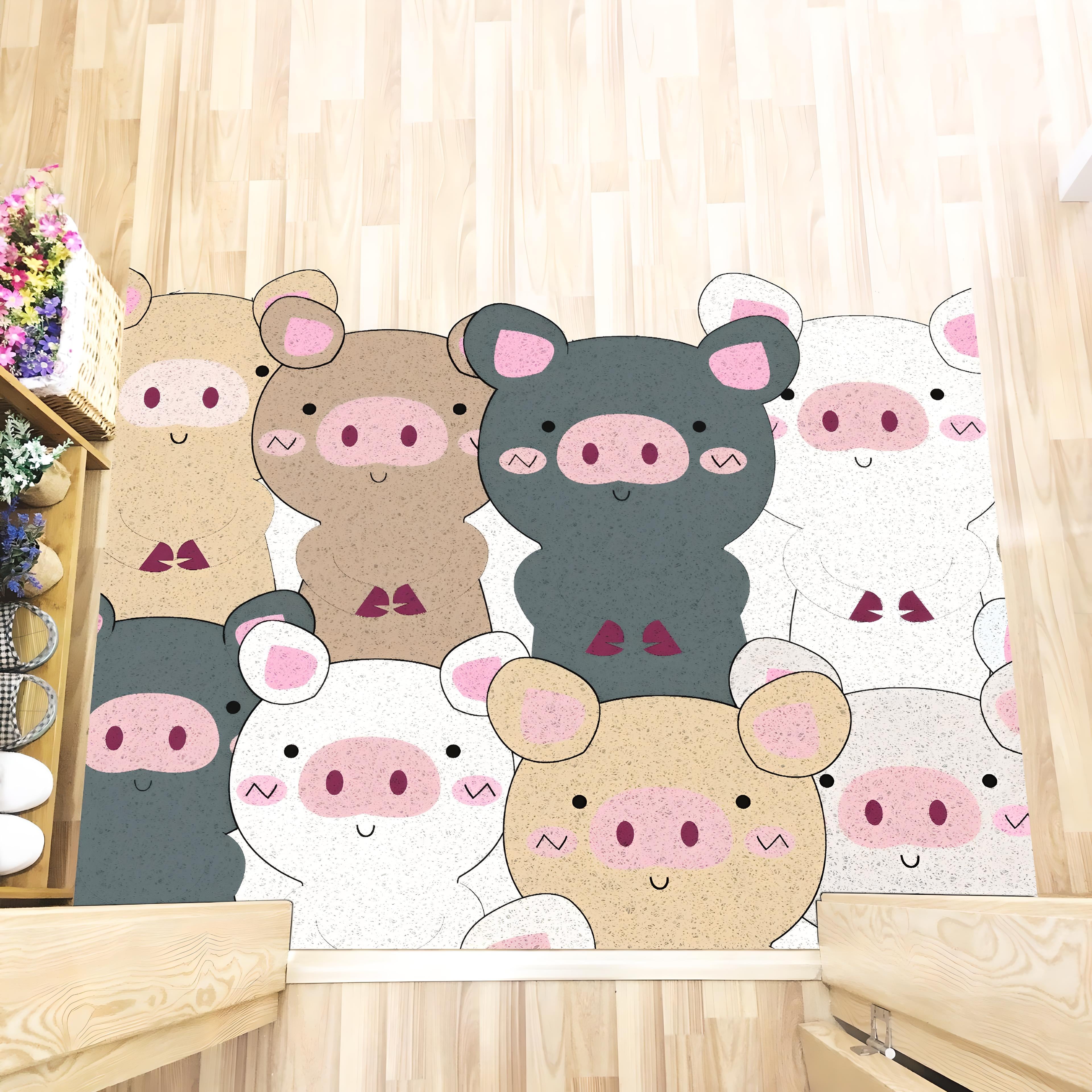 Cute Cartoon Animal Floor Mat - 60cm x 90cm